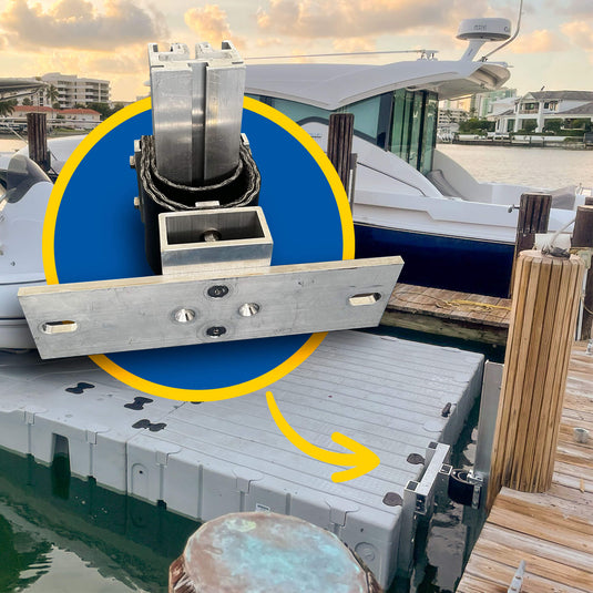 FLEX SLIDE– a better floating dock bracket!