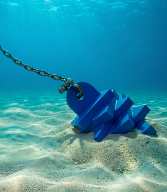 Staggered Seahorse Pyramid Mooring Anchor
