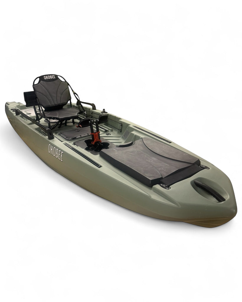 12' Okobee Backwaters Fin Drive Skiff - Lemon Bay Yellow