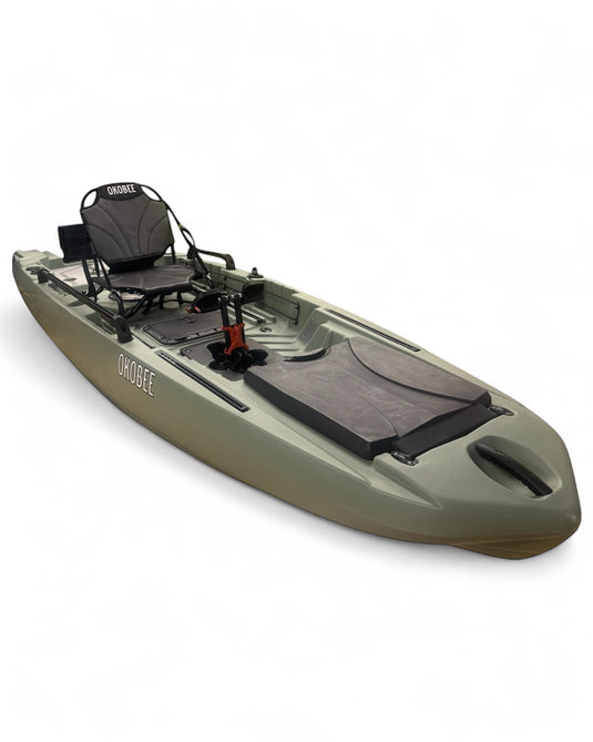 12' Okobee Backwaters Fin Drive Skiff - Lemon Bay Yellow