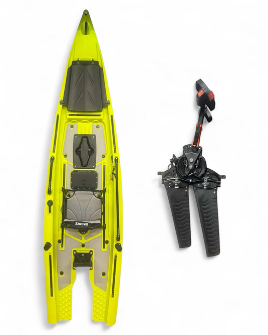 13' Okobee Sentinel Fin Drive Skiff - Glacier Blue