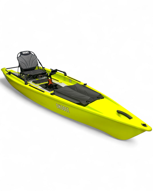13' Okobee Sentinel Fin Drive Skiff - Lemon Bay Yellow